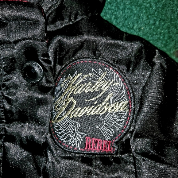 🖤Cutest Girls Satin 2T Harley Davidson Coat🖤 - Picture 2 of 15